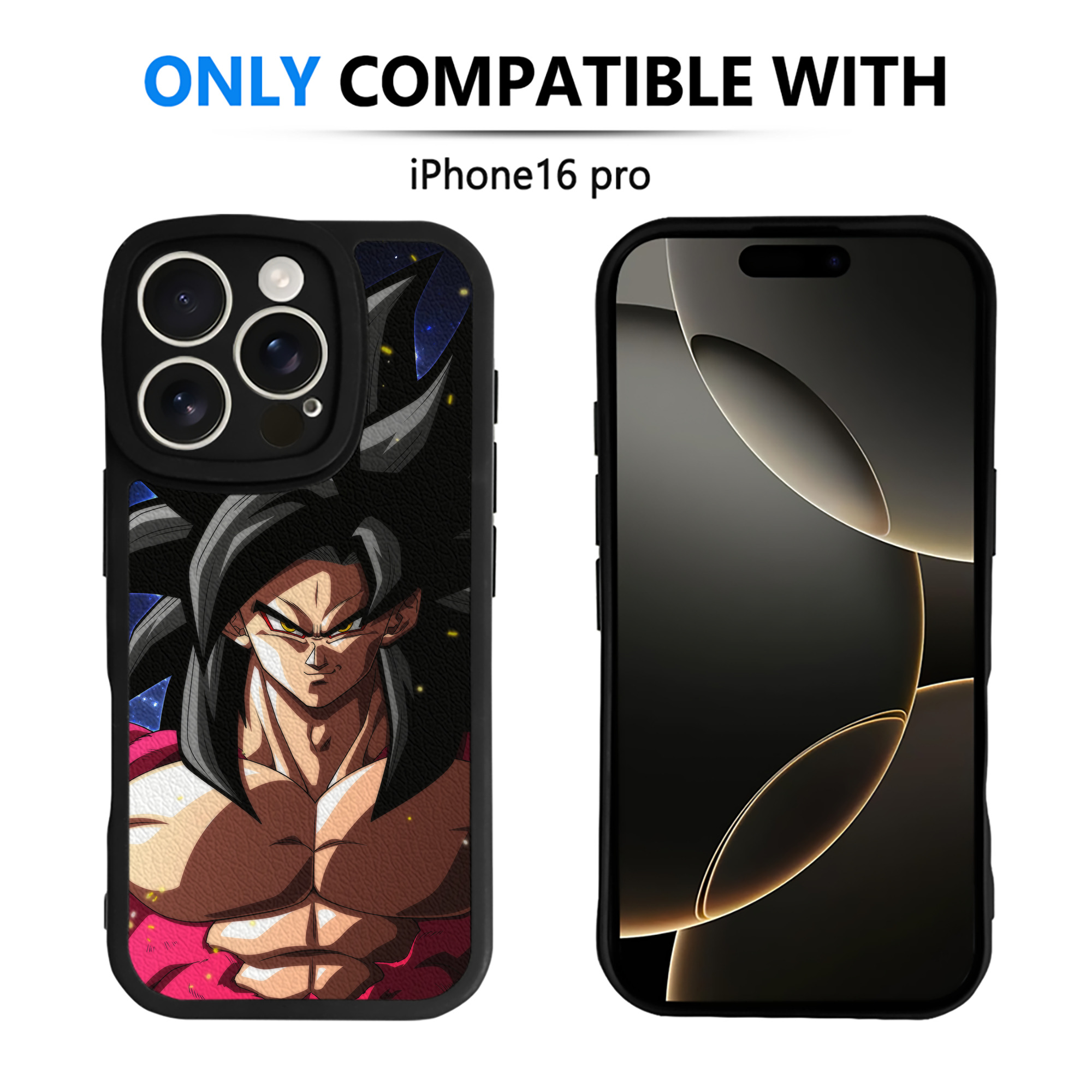 （画像用） ドラゴンボール DRAGON BALL 【iPhone 16シリーズ対応】シリコンスマホケース（レザー調） 材質：シリコン